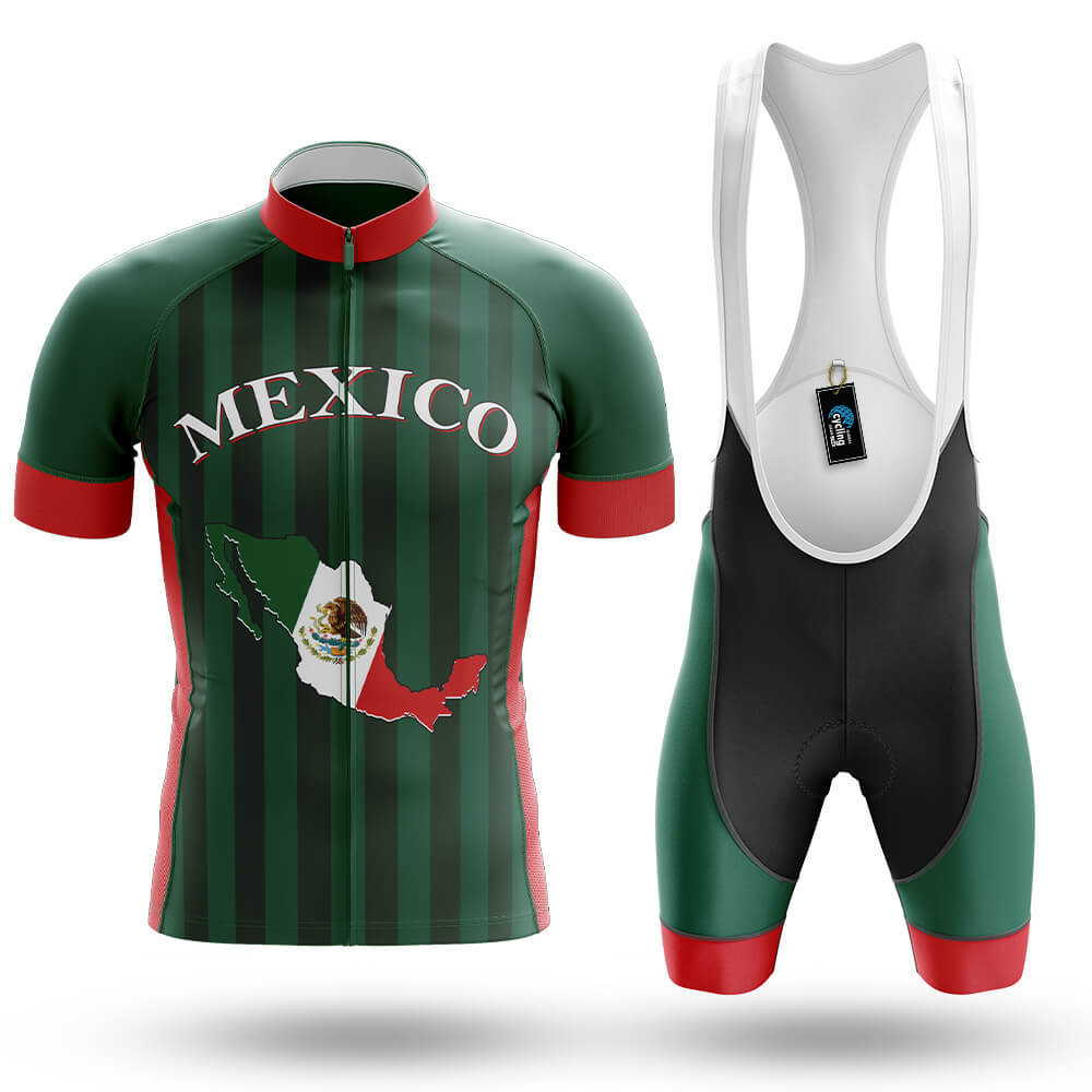 Mexico Flag Map - Men's Cycling Kit