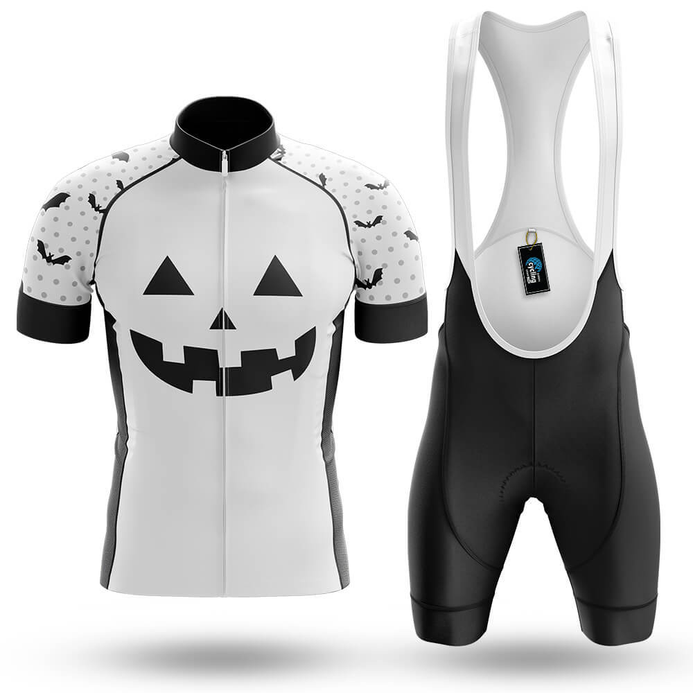 Pumpkin Face - White - Men's Cycling Kit