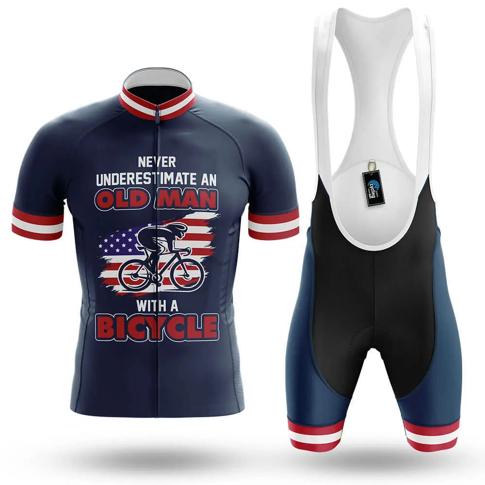 Old Man V9 - Navy - Men's Cycling Kit
