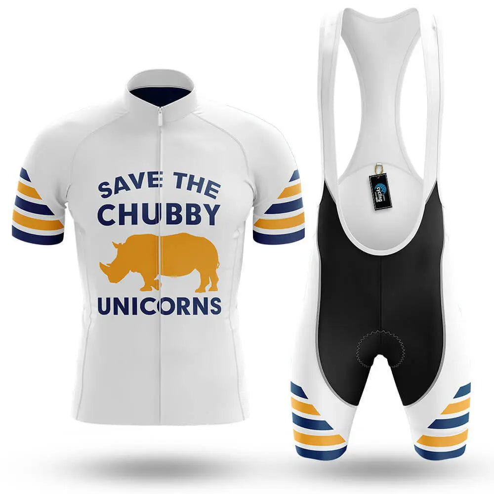 The Chubby Unicorn V6 - White - Men's Cycling Kit