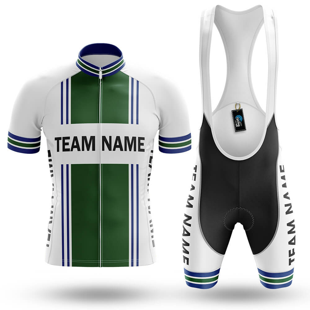 Custom Team Name M4 Green - Men's Cycling Kit