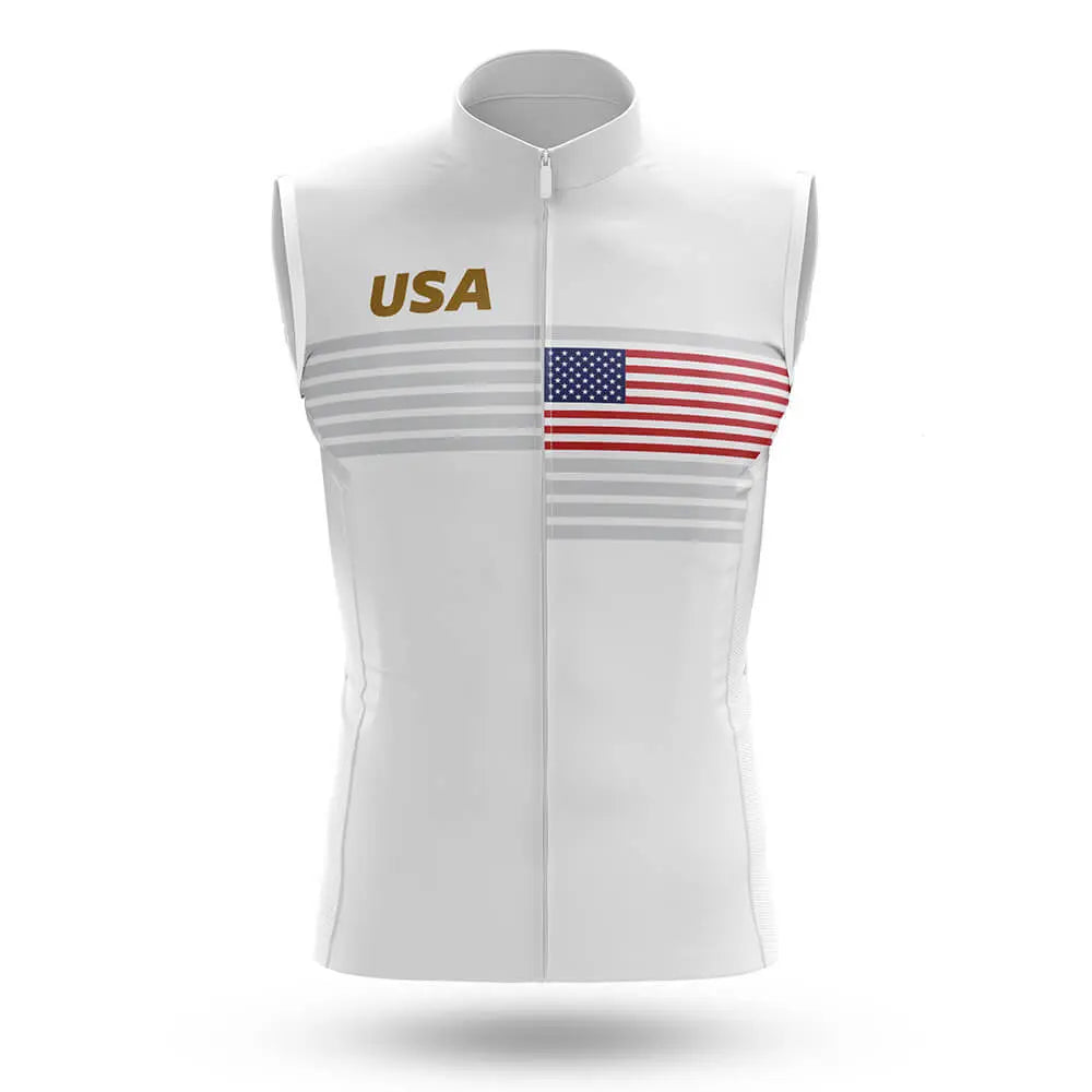 USA S10 White - Men's Sleeveless Jersey