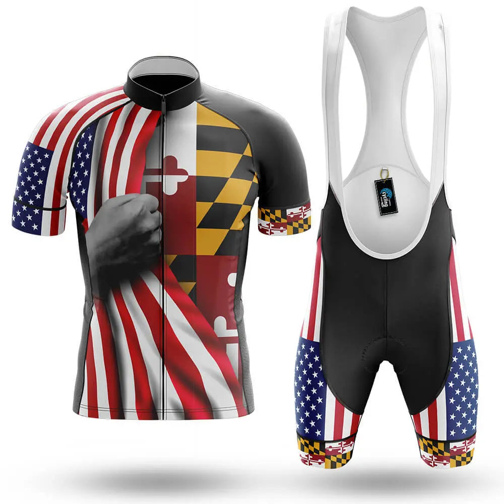 American Flag - Maryland - Men's Cycling Kit