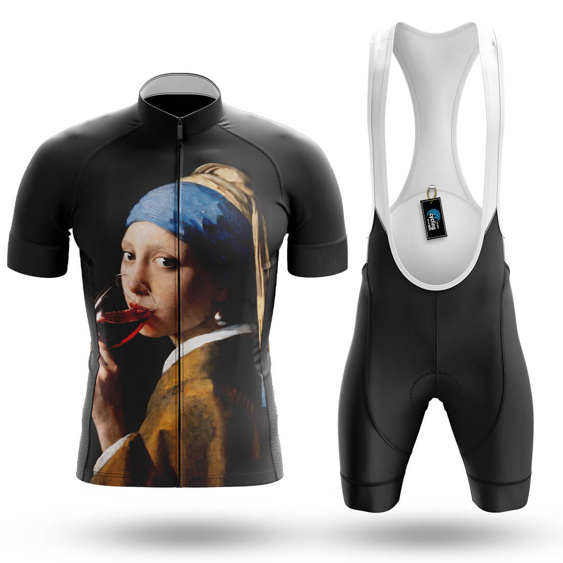 Pearl Earring and Wine - Men's Cycling Kit