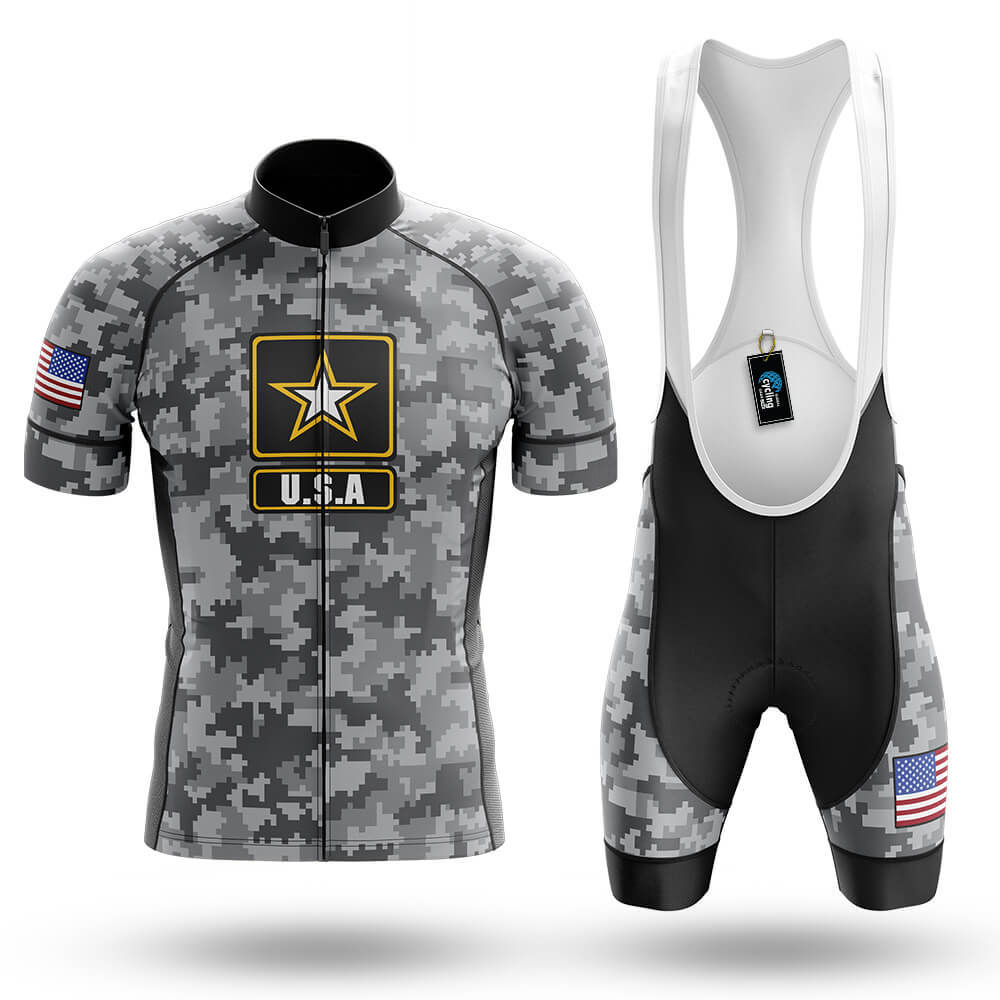 Grey Camo U.S.A - Men's Cycling Kit