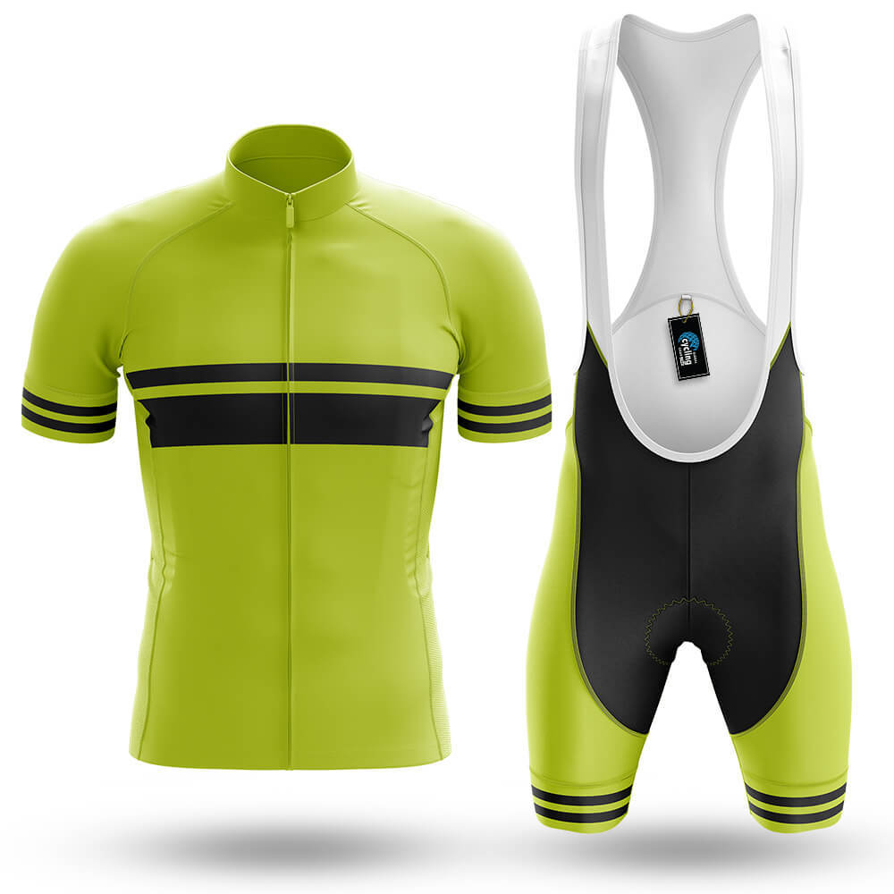 Classic Stripe - Lime Green - Men's Cycling Kit