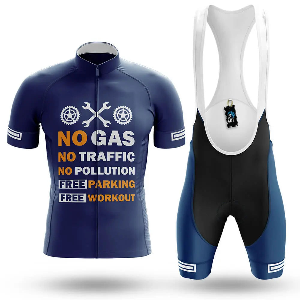 No Gas - Navy - Men's Cycling Kit