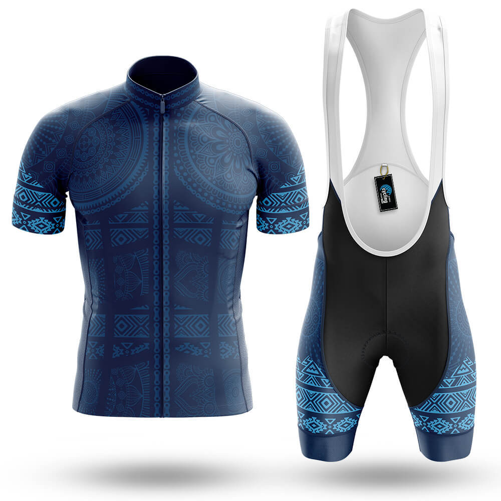 Blue Bike Pattern - Men's Cycling Kit