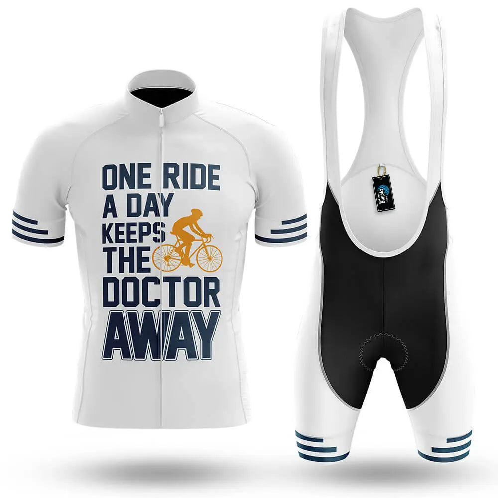 One Ride A Day - White - Men's Cycling Kit