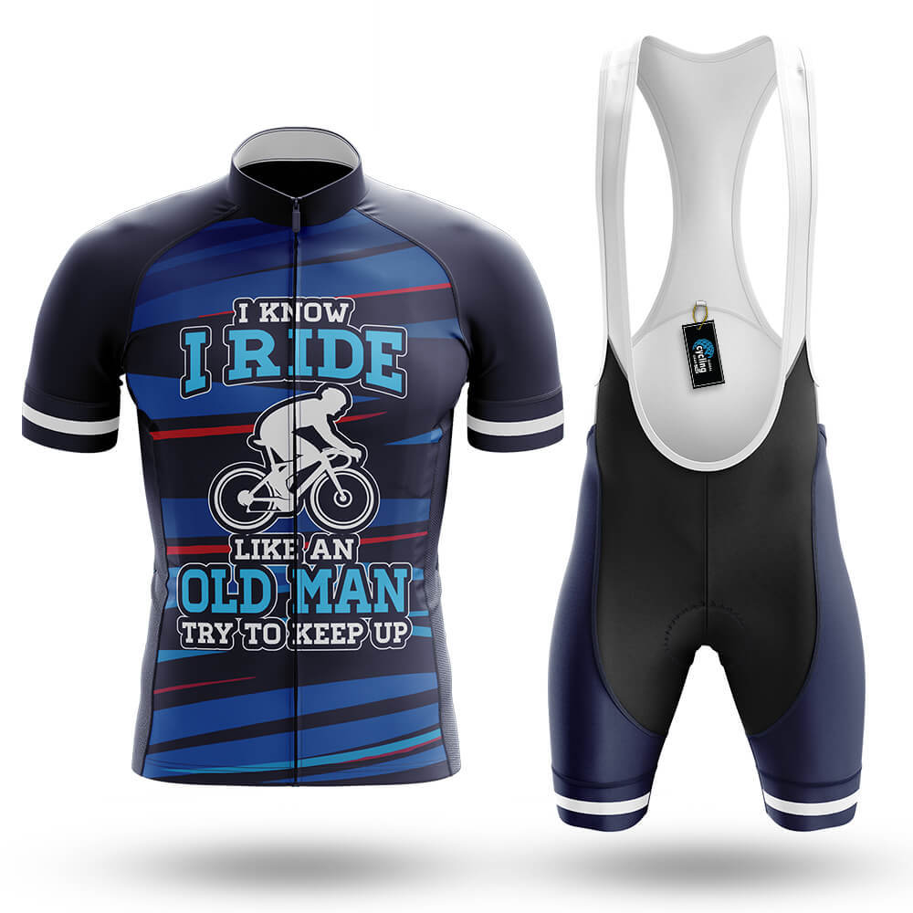 I Ride Like An Old Man V7 - Men's Cycling Kit