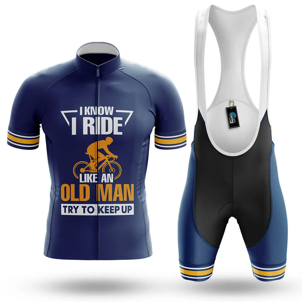 I Ride Like An Old Man V4 - Men's Cycling Kit