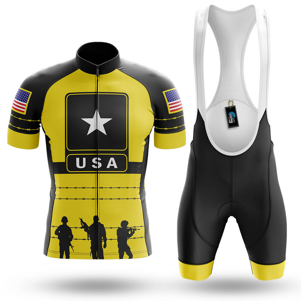 Black Yellow USA - Men's Cycling Kit