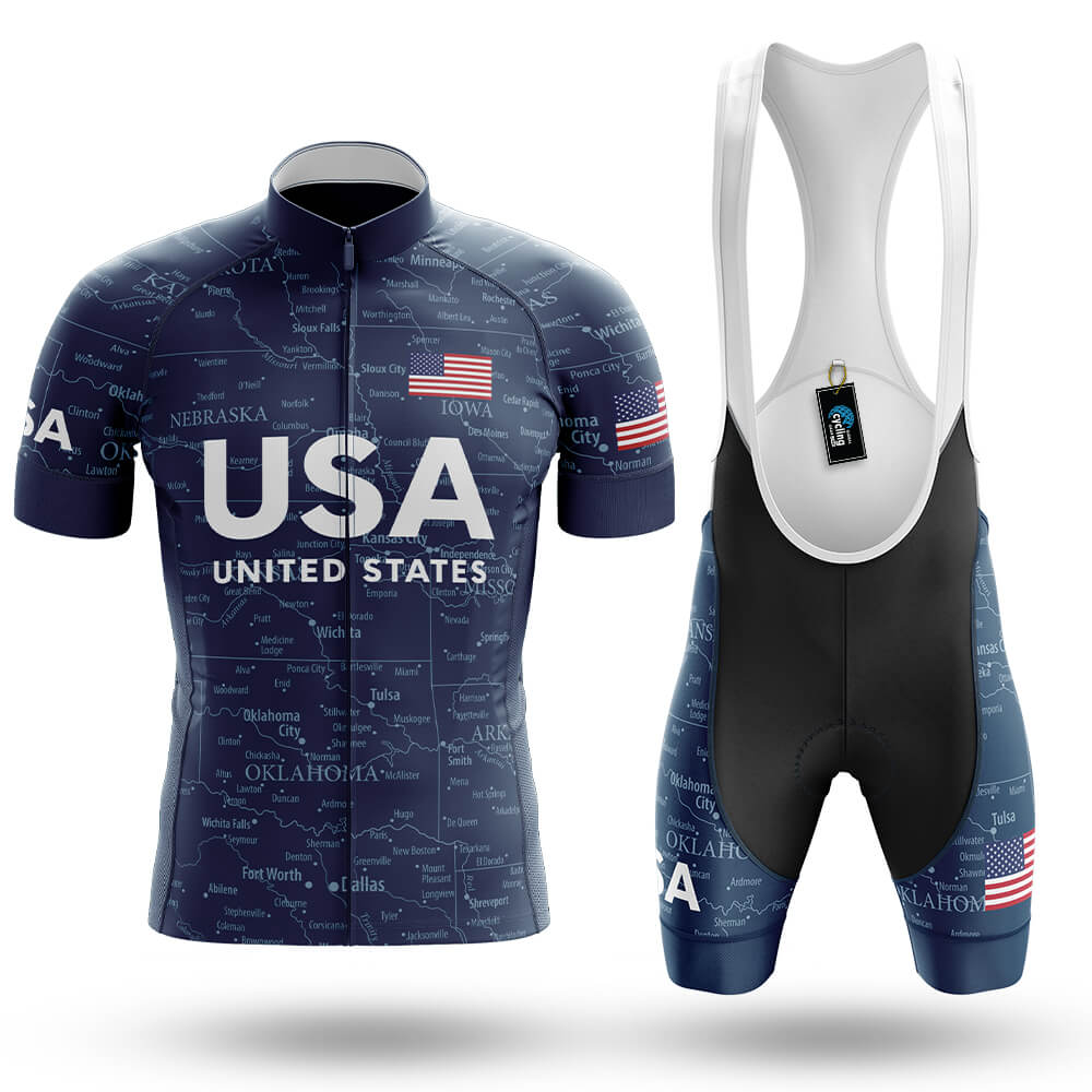 USA Spin Map - Men's Cycling Kit