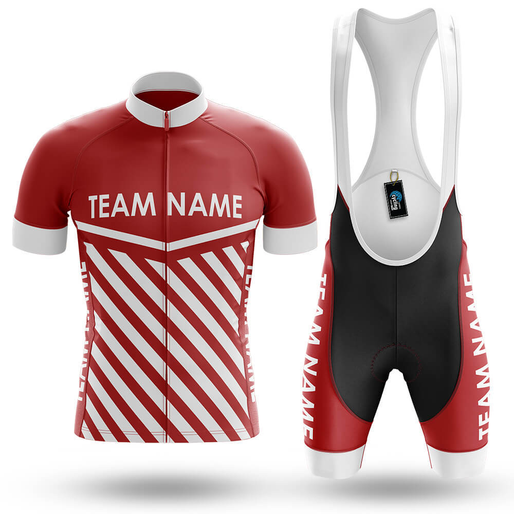 Custom Team Name M3 Red - Men's Cycling Kit