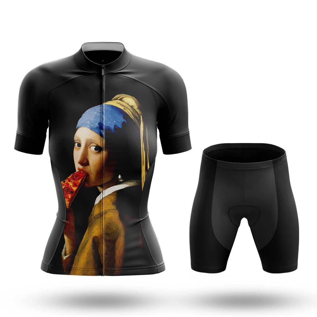 Pearl Earring and Pizza - Women's Cycling Kit
