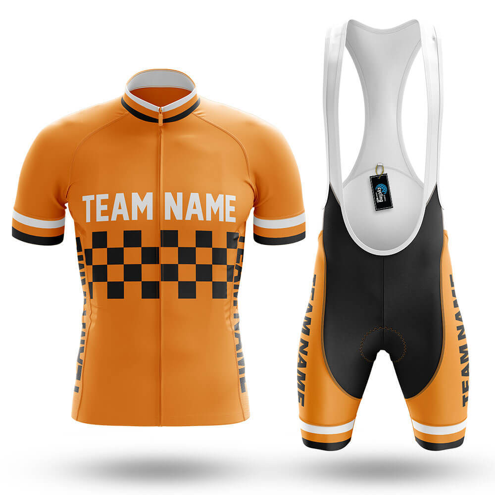 Custom Team Name M7 Orange - Men's Cycling Kit