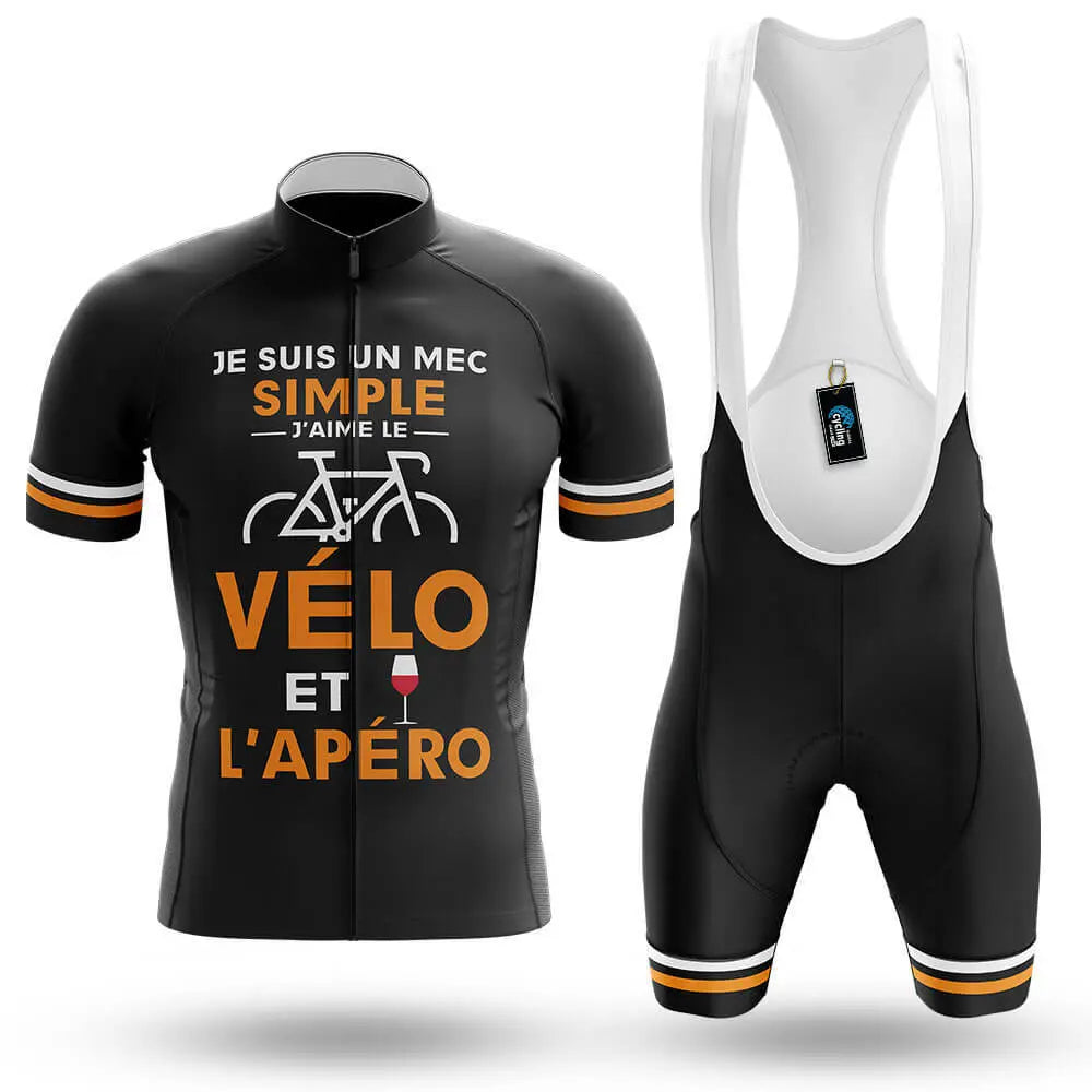 Je Suis Un Mec Simple - Black - Men's Cycling Kit