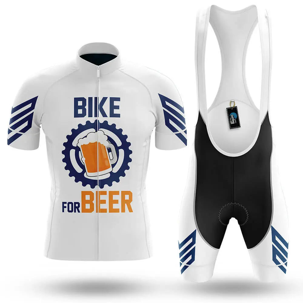 Bike For Beer V3 - White - Men's Cycling Kit