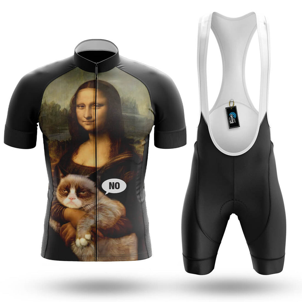 Mona Lisa With Cat - Men's Cycling Kit