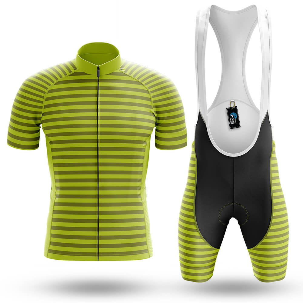Lime Green Stripe - Men's Cycling Kit