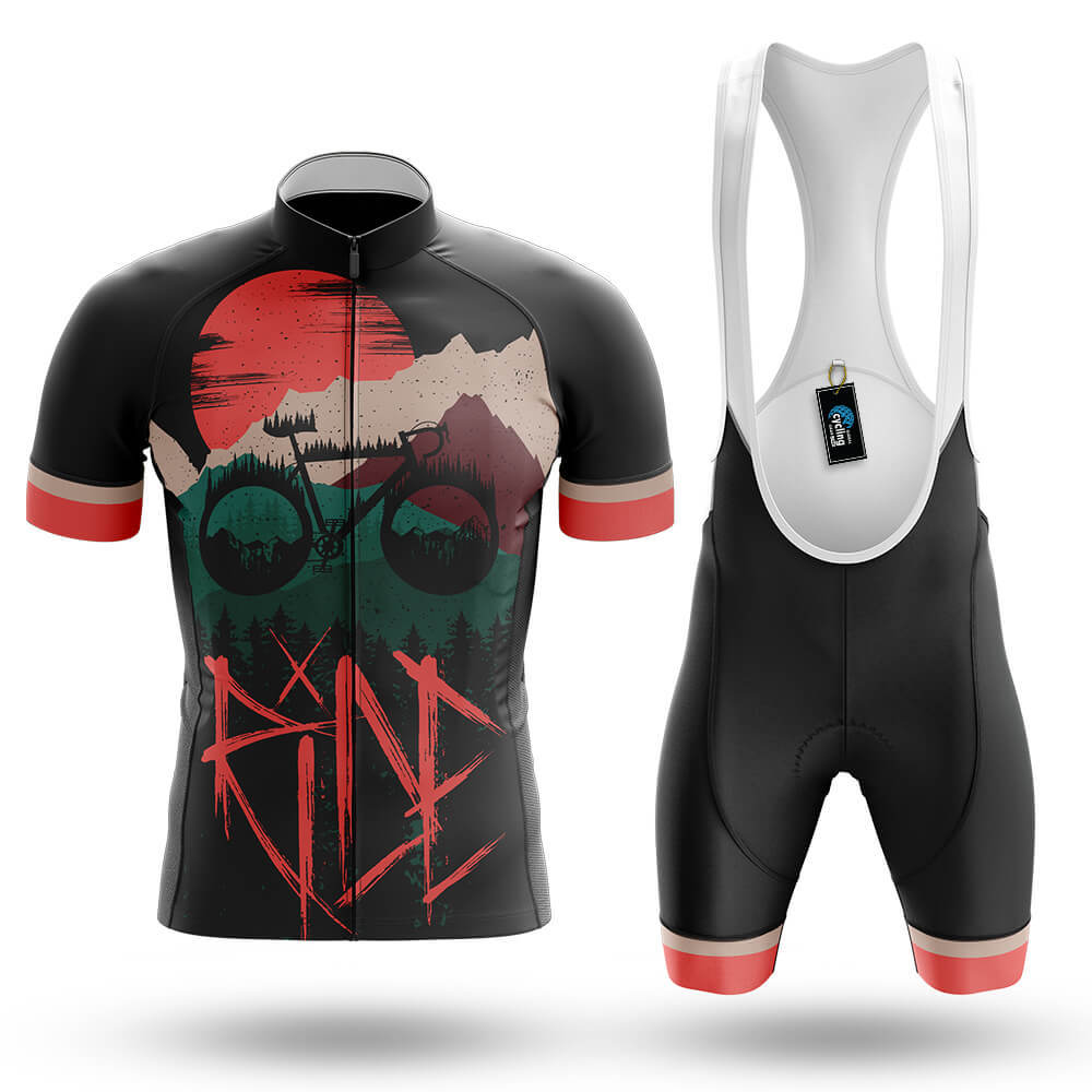 Bike In Sunset - Men's Cycling Kit