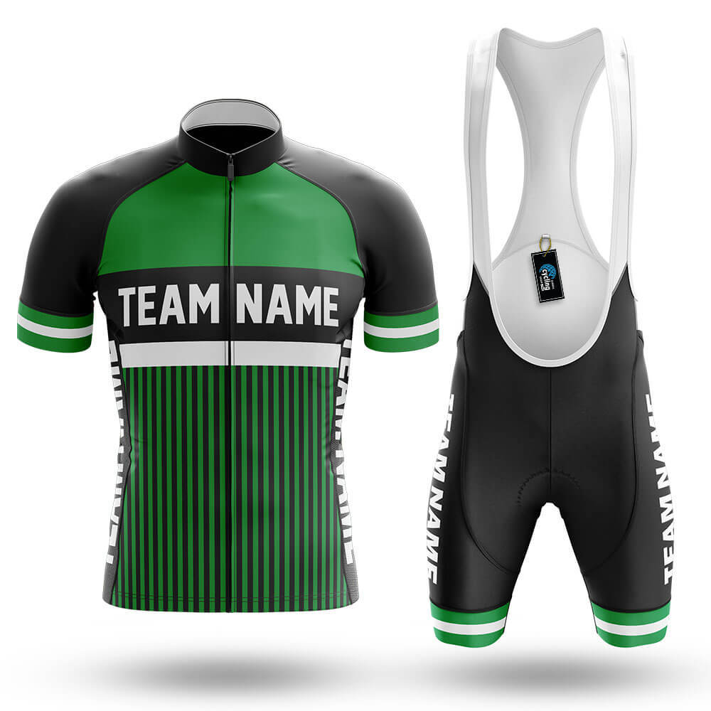 Custom Team Name M6 Green - Men's Cycling Kit
