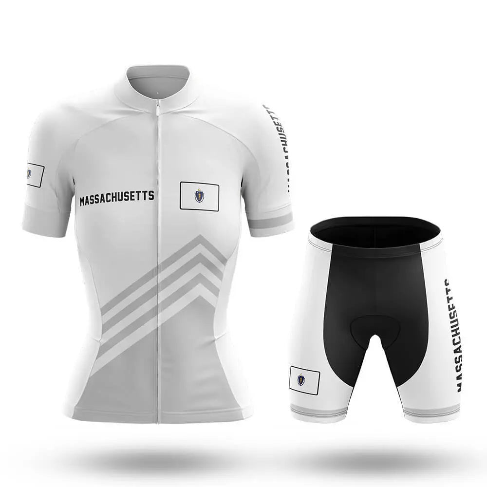 Massachusetts S4 White - Women - Cycling Kit