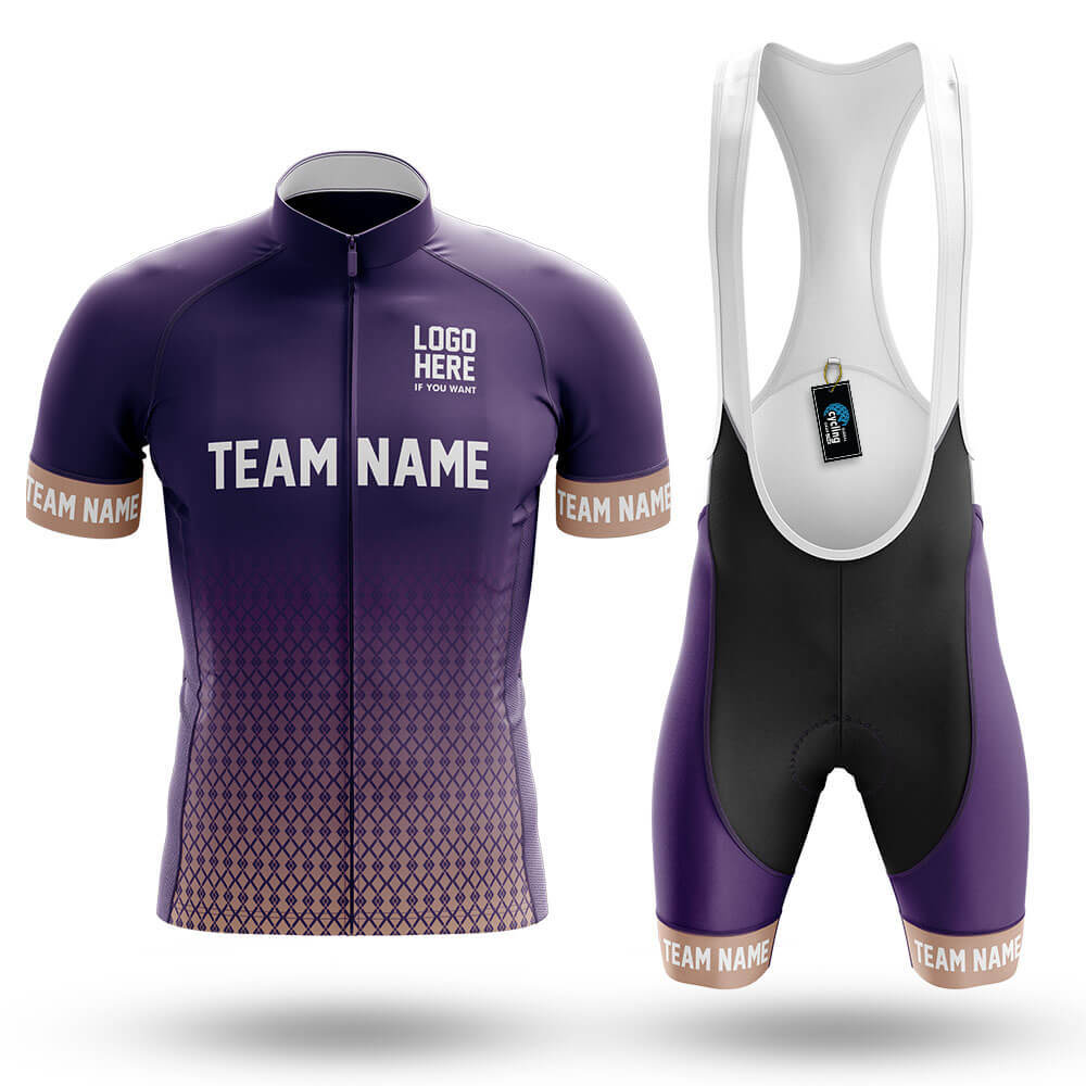Custom Team Name S1 Violet - Men's Cycling Kit