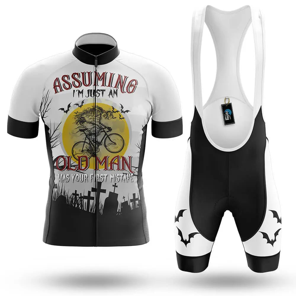 Assuming Old Man V3 - White - Men's Cycling Kit