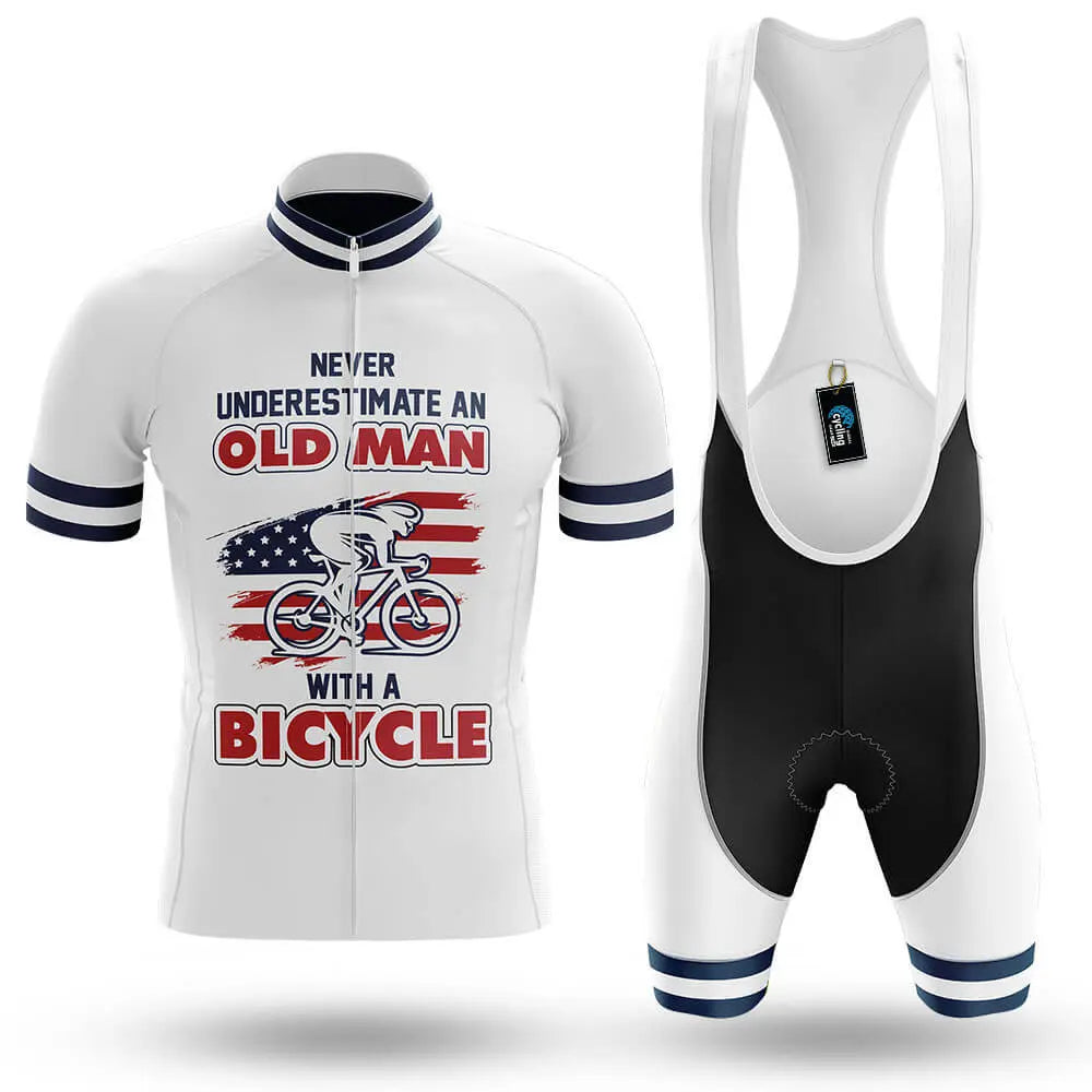Old Man V9 - White - Men's Cycling Kit