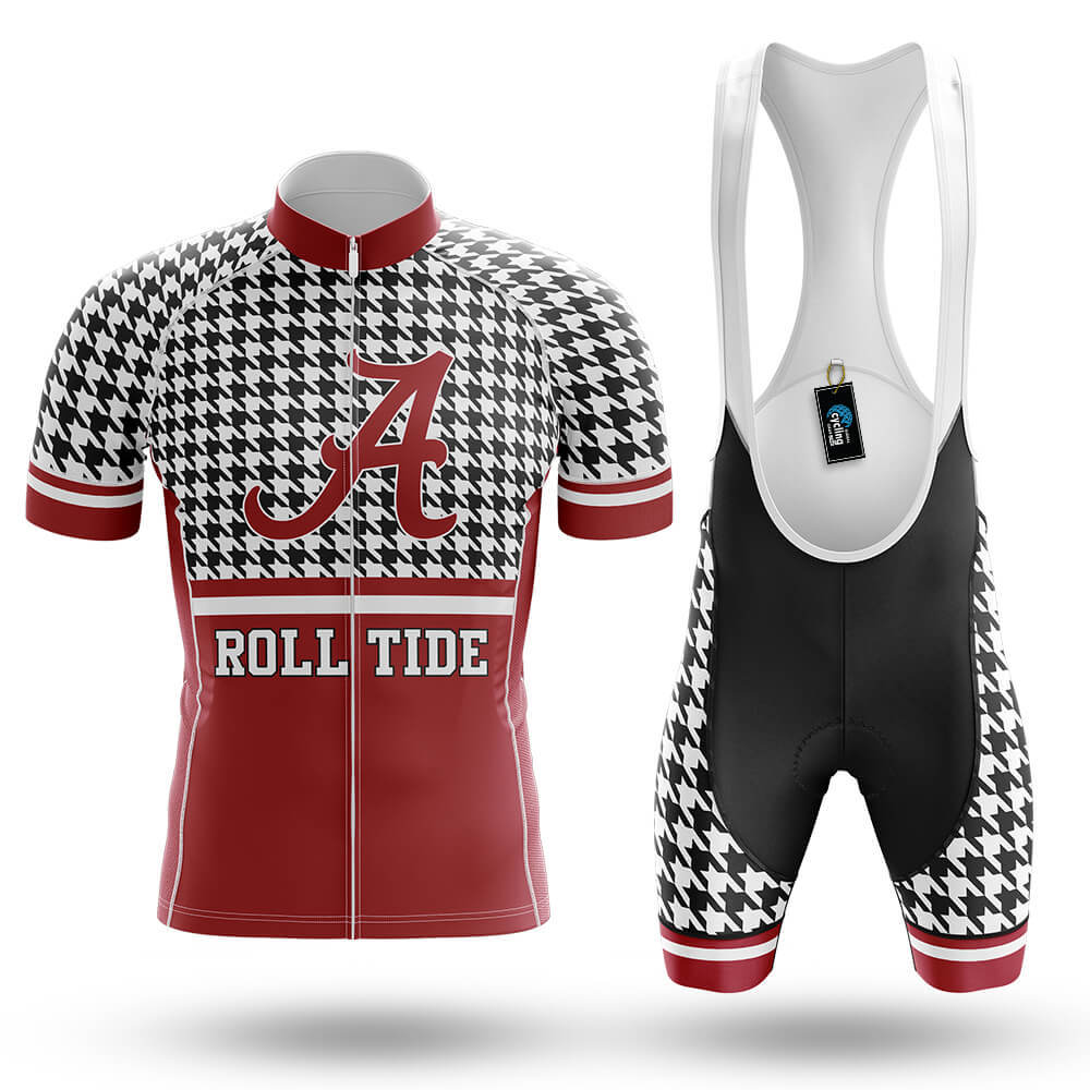 Crimson Tide Houndstooth Pattern - Men's Cycling Kit
