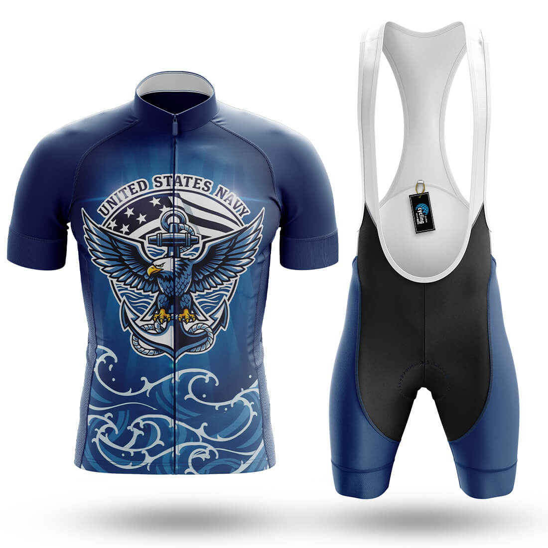 Navy Eagle Anchor - Men's Cycling Kit