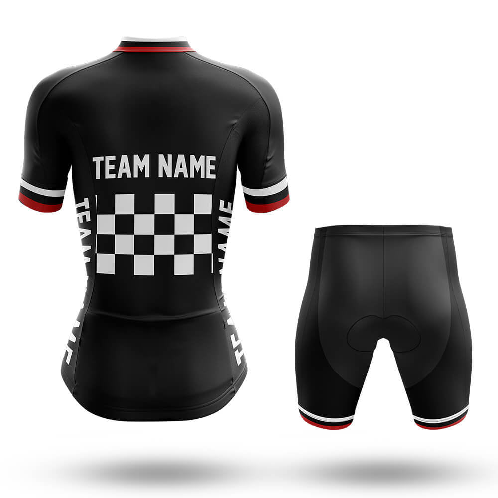 Custom Team Name M7 Black - Women's Cycling Kit