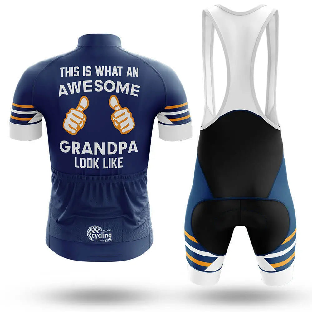 Awesome Grandpa V3 - Navy - Men's Cycling Kit