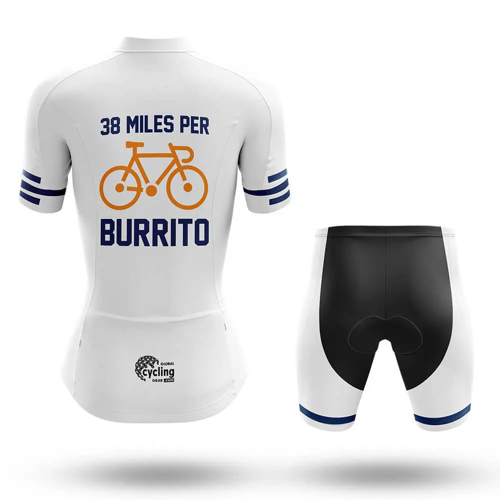 38 Miles - White - Women - Cycling Kit