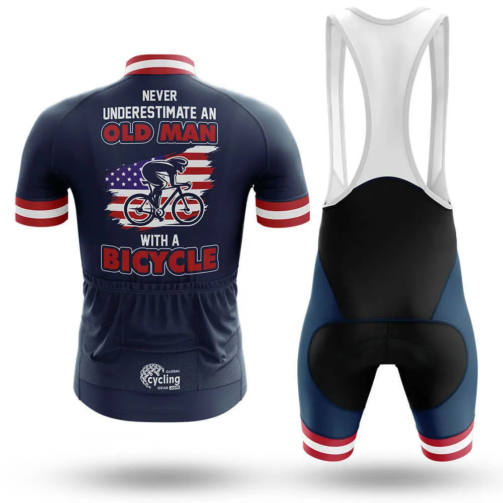 Old Man V9 - Navy - Men's Cycling Kit