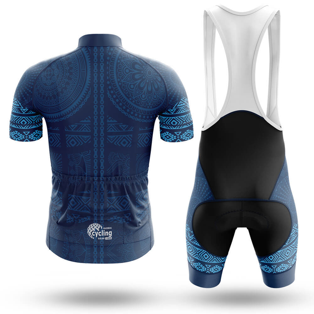 Blue Bike Pattern - Men's Cycling Kit