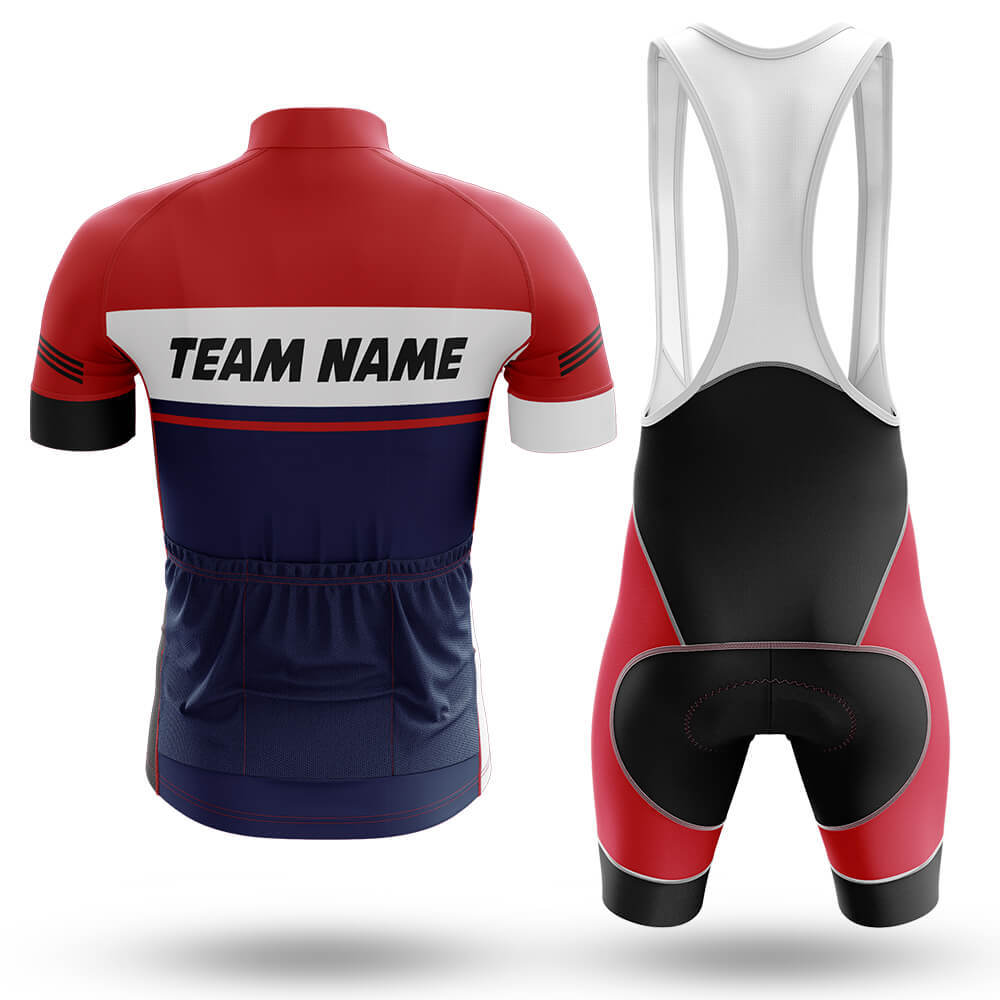 Custom Team Name M1 Red - Men's Cycling Kit