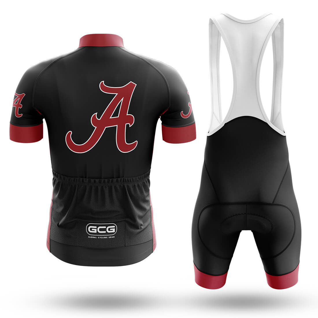 Alabama Crimson Tide Blackout - Men's Cycling Kit