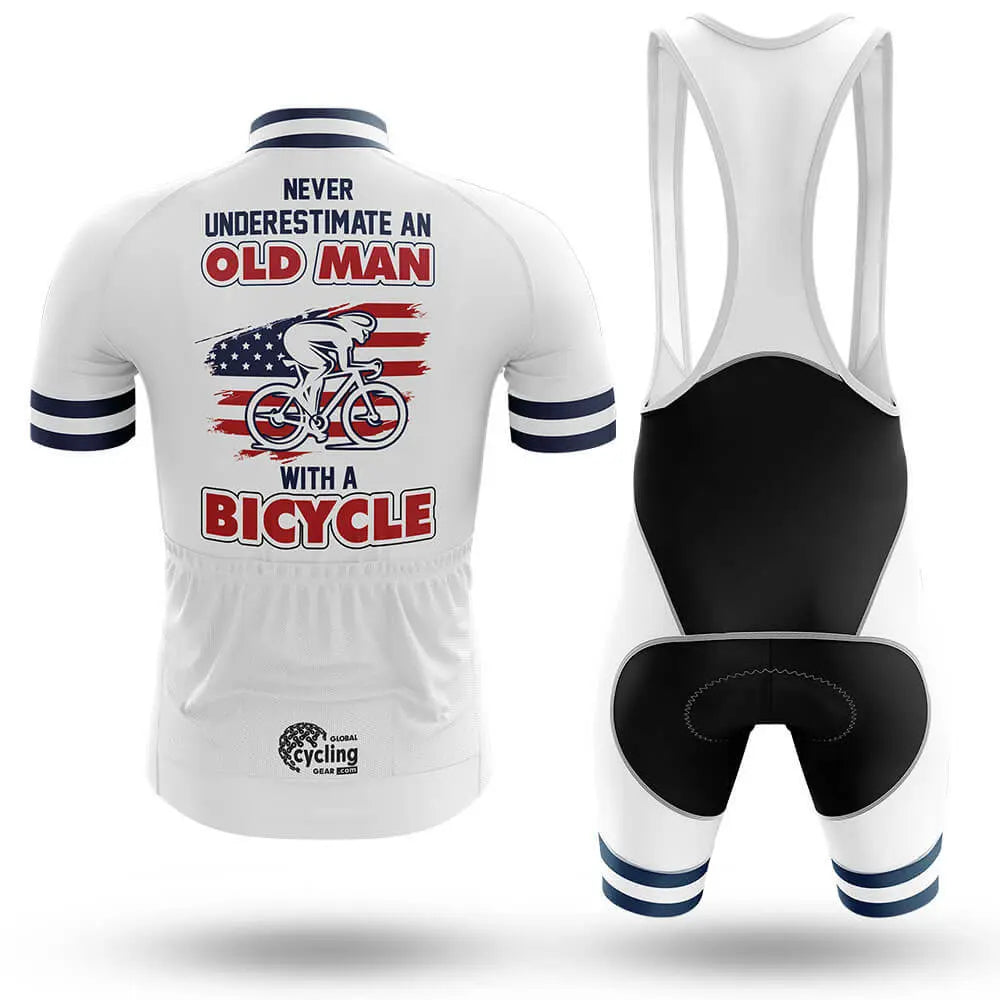 Old Man V9 - White - Men's Cycling Kit