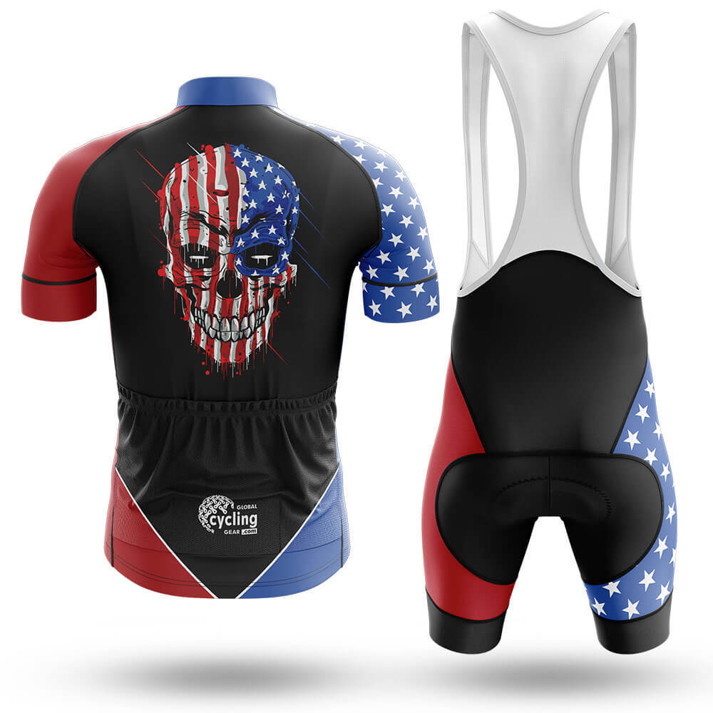USA Flag Skull V2 - Men's Cycling Kit