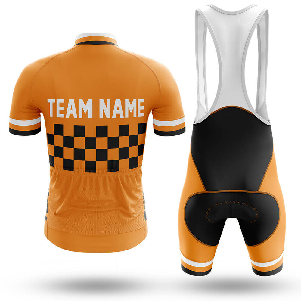 Custom Team Name M7 Orange - Men's Cycling Kit