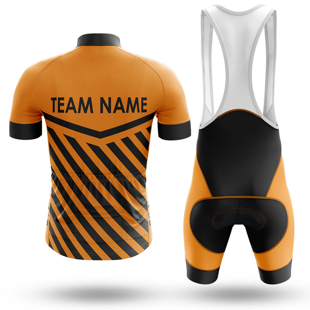 Custom Team Name M3 Orange - Men's Cycling Kit