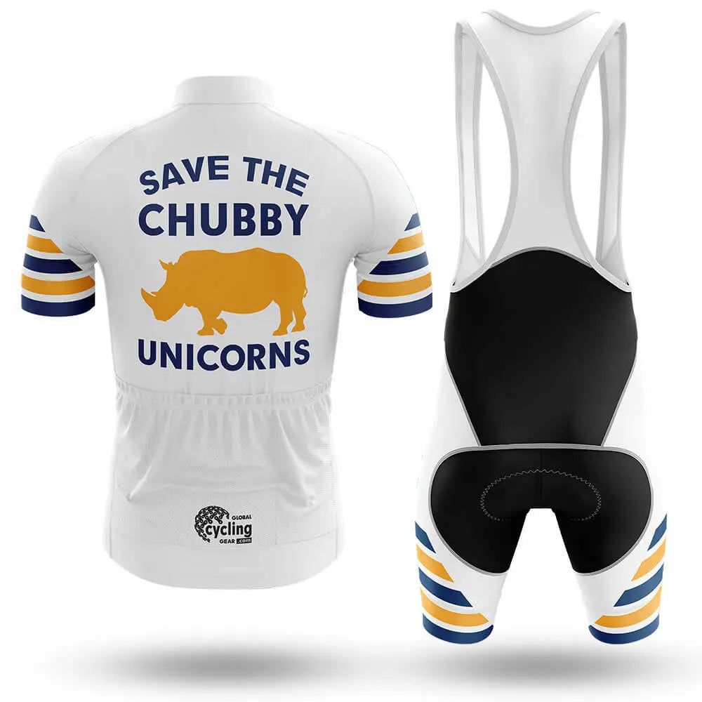 The Chubby Unicorn V6 - White - Men's Cycling Kit