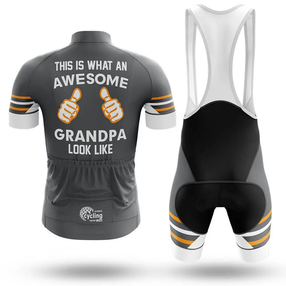 Awesome Grandpa V3 - Grey - Men's Cycling Kit