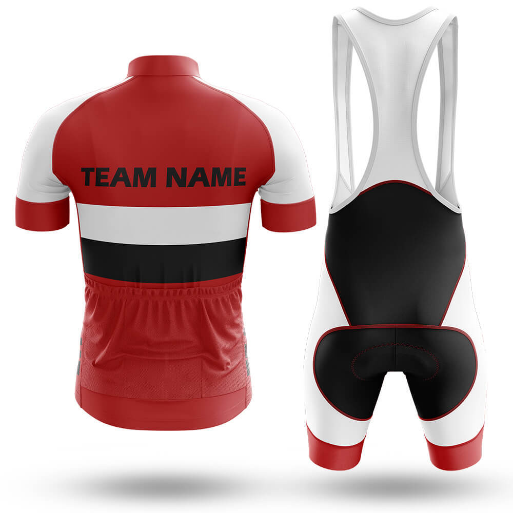 Custom Team Name M2 Red - Men's Cycling Kit