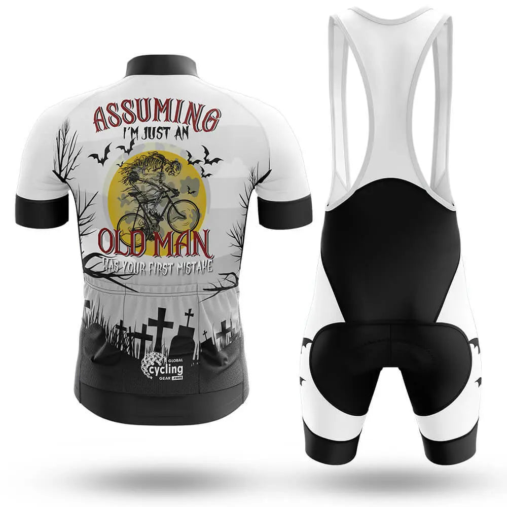 Assuming Old Man V3 - White - Men's Cycling Kit