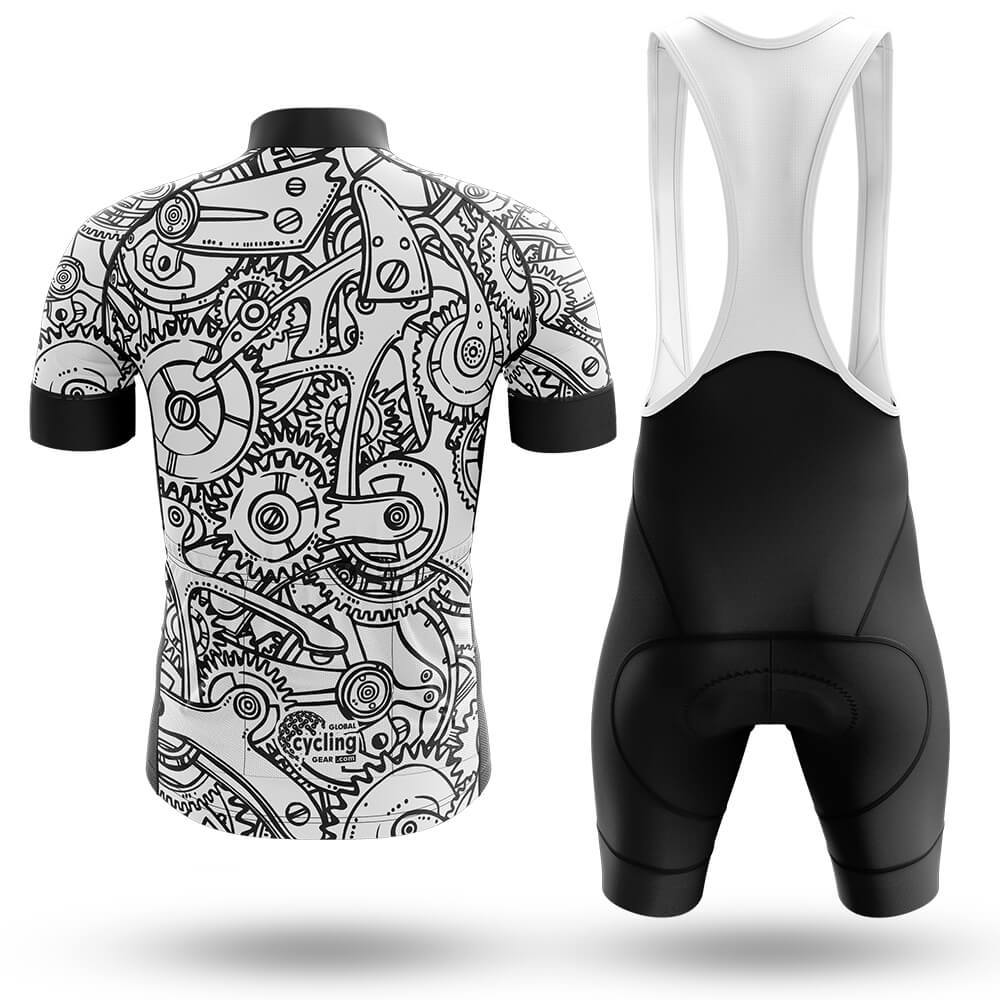 Black White Gears - Men's Cycling Kit