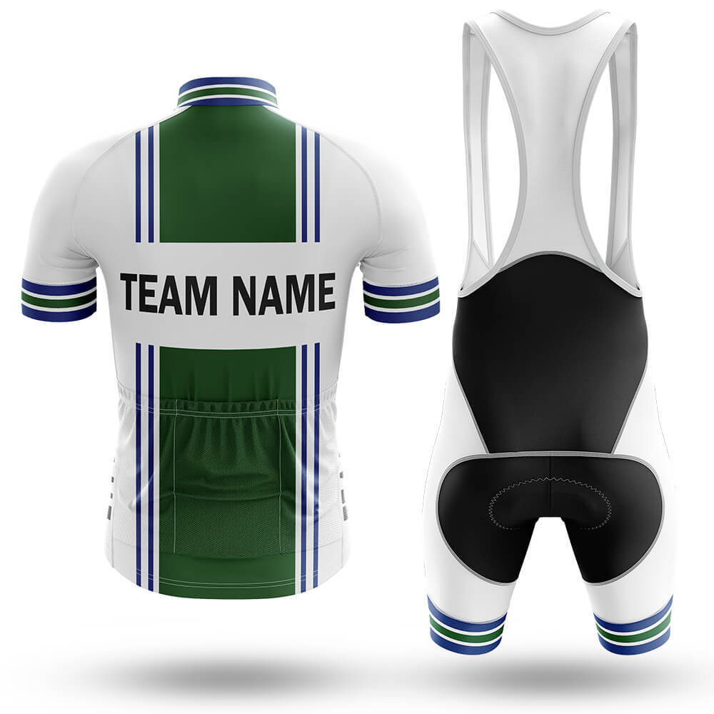 Custom Team Name M4 Green - Men's Cycling Kit