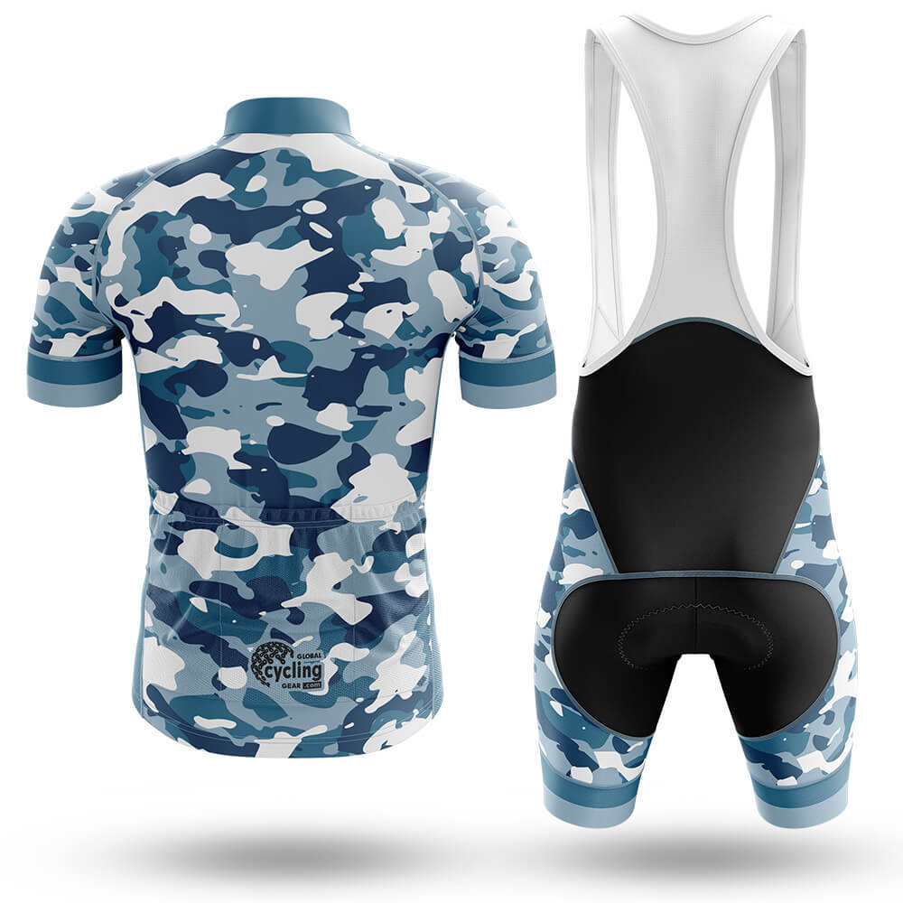 Blue Camo Cycling Jersey